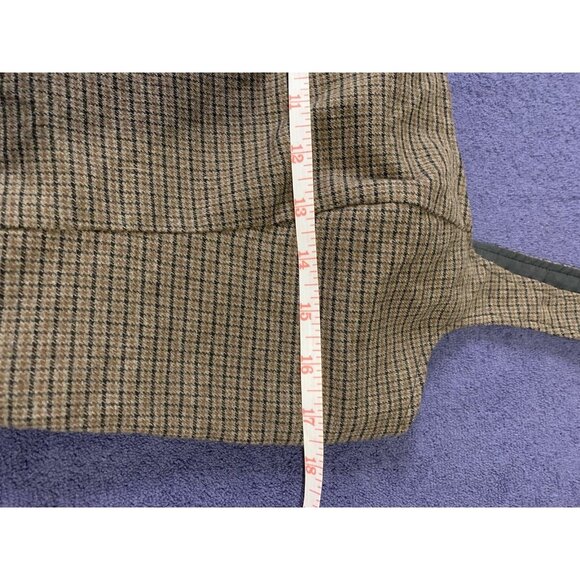 Abercrombie & Fitch Brown Plaid Tank Top Crop Top Large - Picture 8 of 9